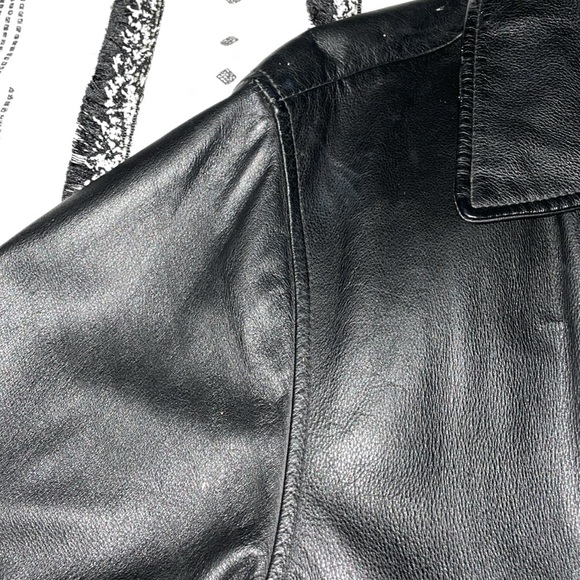 Mens Wilsons leather jacket- M Julian size Large - Picture 9 of 16